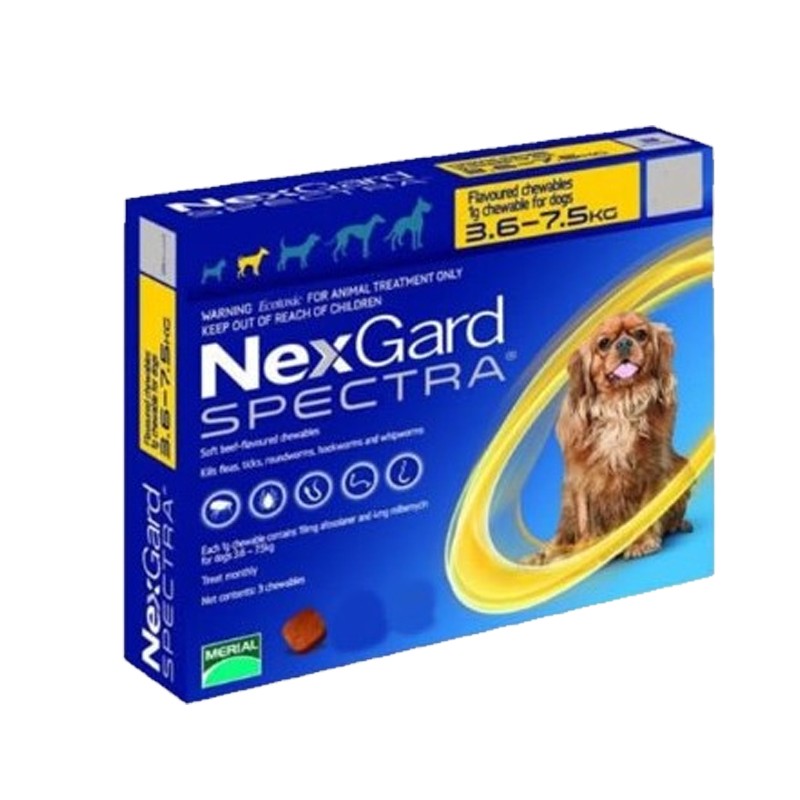 Nexgard Spectra 3.6 - 7.5kg 1 Comprimido