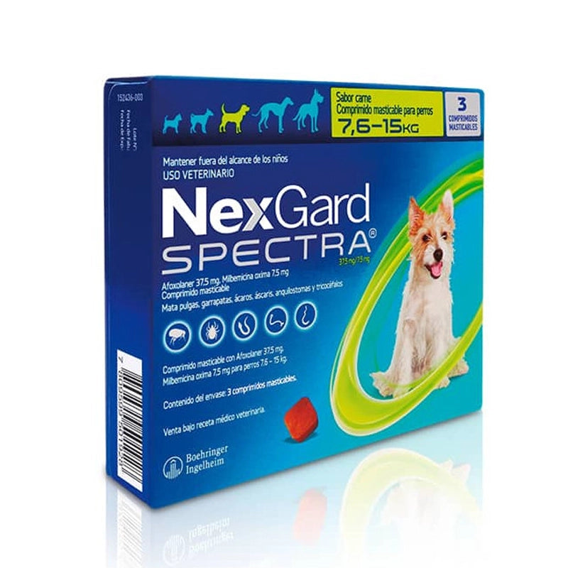Nexgard Spectra 7.6 - 15kg 1 Comprimido