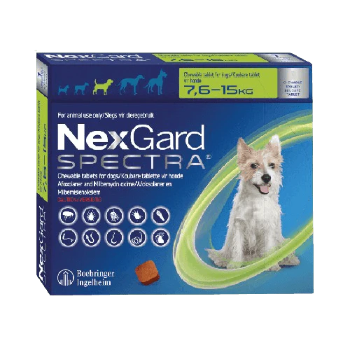 Nexgard Spectra 7.6 - 15kg 1 Comprimido